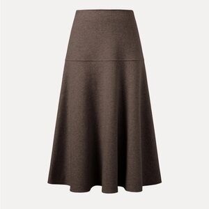 $89 NWT OGL FEEL LUKE CASHMERE SKIRT BRONW M/P